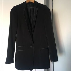 ZARA Longline Tuxedo Blazer